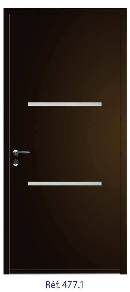 Porte d'entrée monobloc ALU ou PVC - gamme Selection