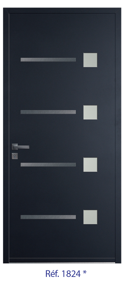 Porte d'entrée monobloc ALU ou PVC - gamme 2