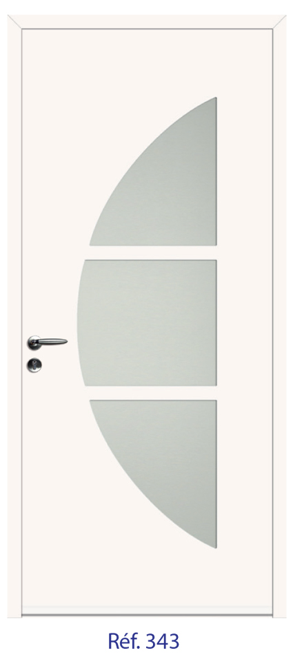 Porte d'entrée monobloc ALU ou PVC - gamme 2
