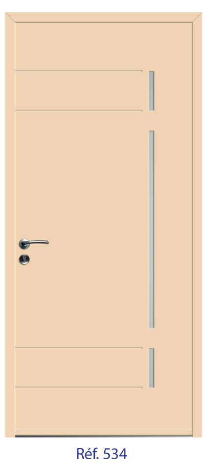 Porte d'entrée monobloc ALU ou PVC - gamme 2