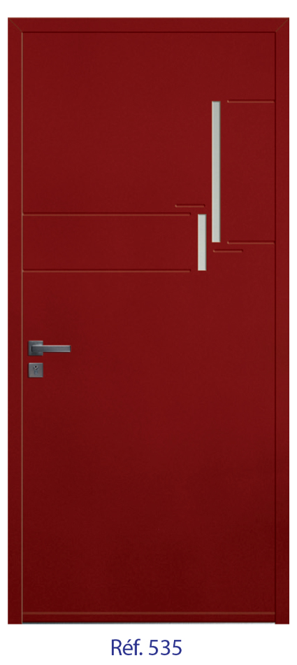 Porte d'entrée monobloc ALU ou PVC - gamme 2