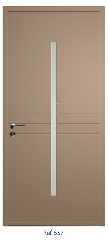 Porte d'entrée monobloc ALU ou PVC - gamme 2