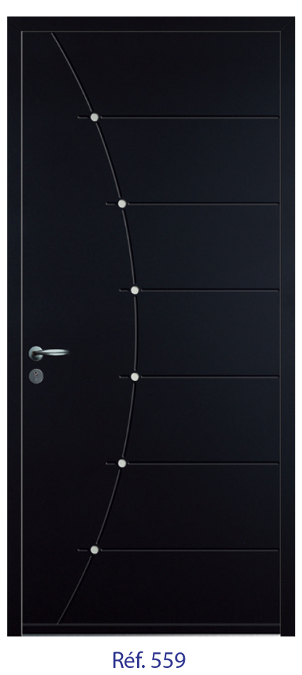 Porte d'entrée monobloc ALU ou PVC - gamme 2