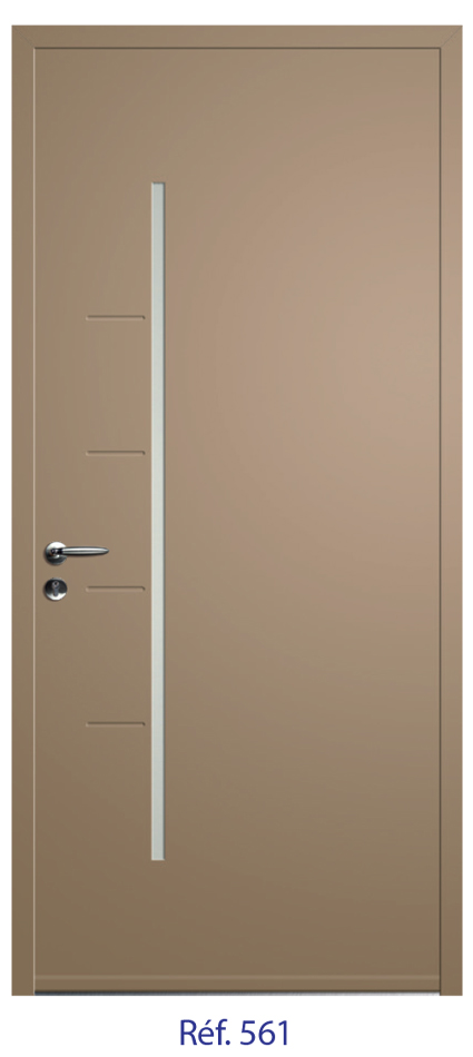 Porte d'entrée monobloc ALU ou PVC - gamme 2