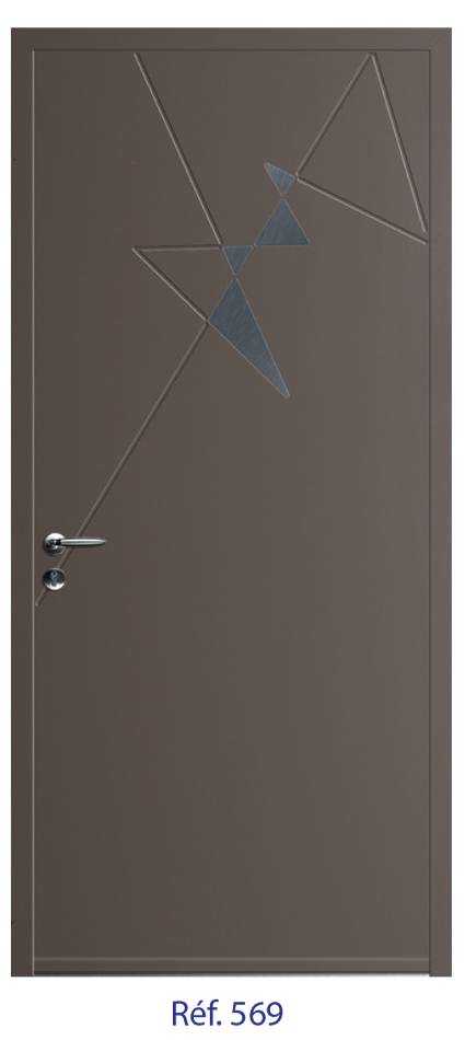 Porte d'entrée monobloc ALU ou PVC - gamme 2