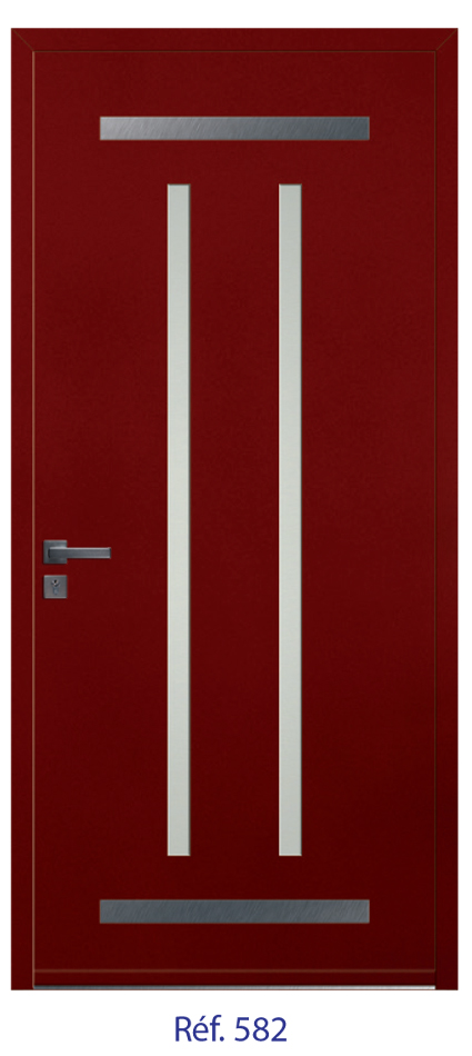 Porte d'entrée monobloc ALU ou PVC - gamme 2