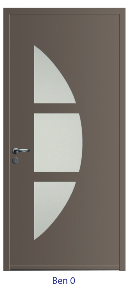 Porte d'entrée monobloc ALU ou PVC - gamme 2