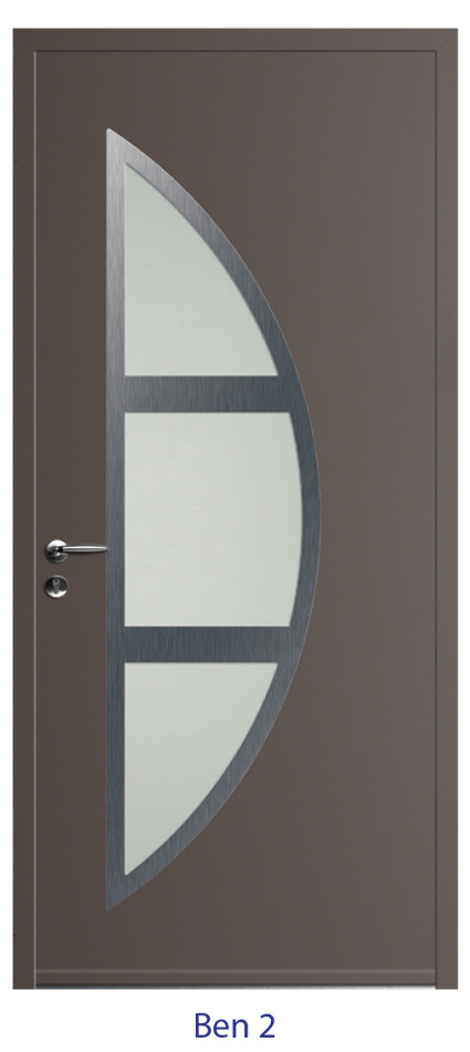 Porte d'entrée monobloc ALU ou PVC - gamme 2