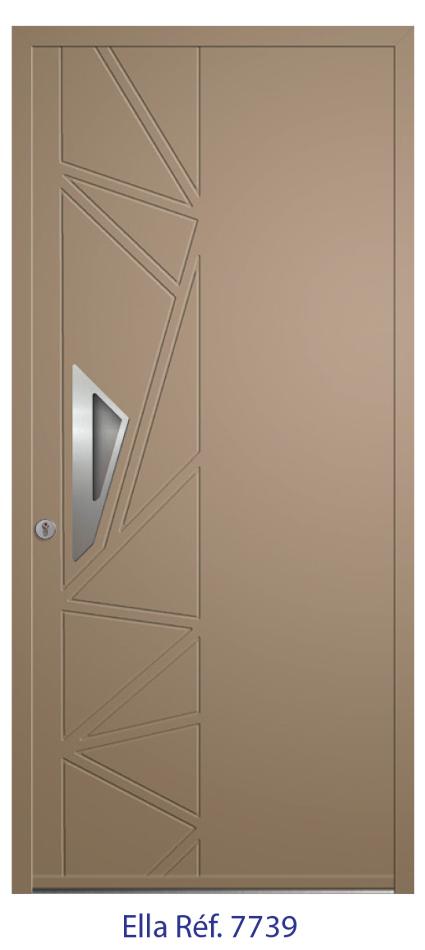Porte d'entrée monobloc ALU ou PVC - gamme 2