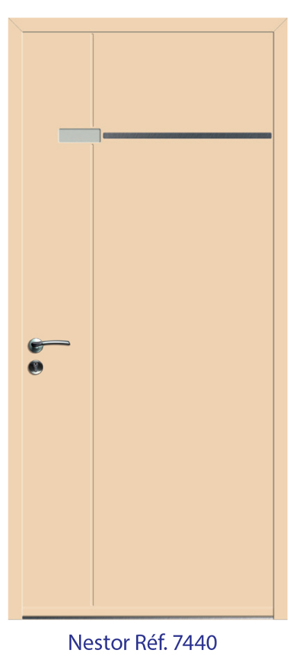 Porte d'entrée monobloc ALU ou PVC - gamme 2