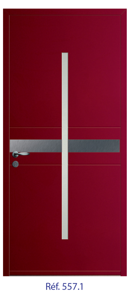 Porte d'entrée monobloc ALU ou PVC - gamme 3