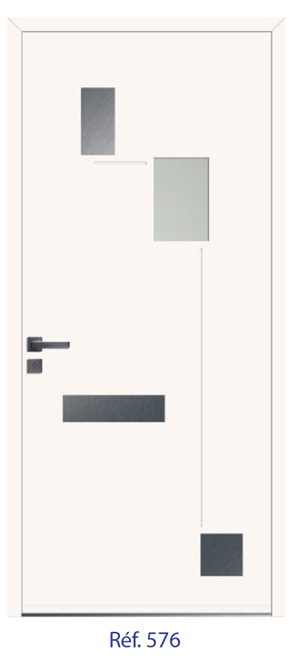 Porte d'entrée monobloc ALU ou PVC - gamme 3