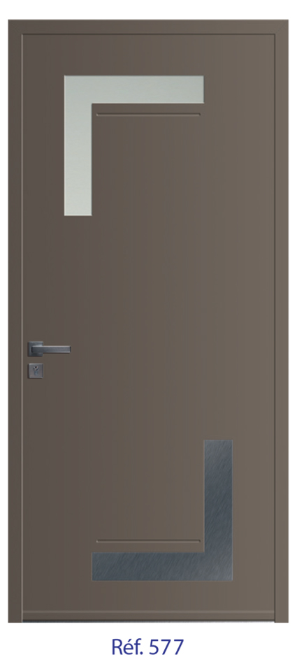 Porte d'entrée monobloc ALU ou PVC - gamme 3