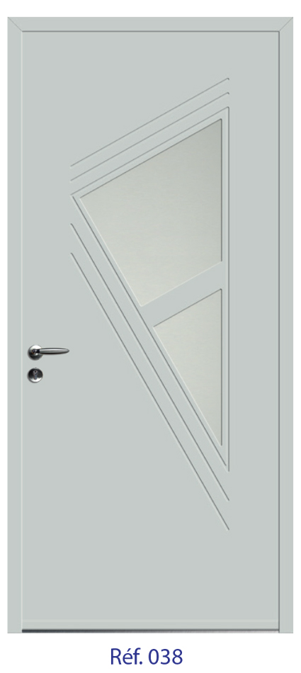 Porte d'entrée monobloc ALU ou PVC - gamme 5