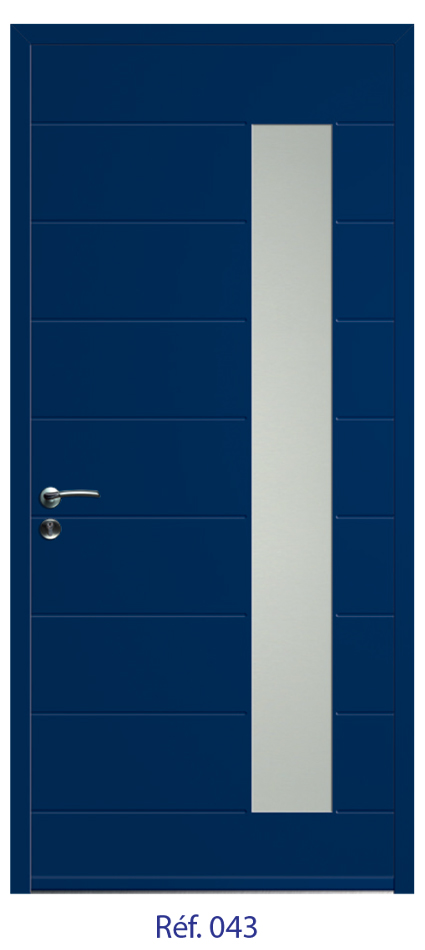Porte d'entrée monobloc ALU ou PVC - gamme 5