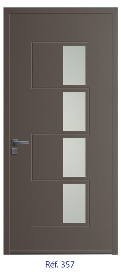 Porte d'entrée monobloc ALU ou PVC - gamme 5