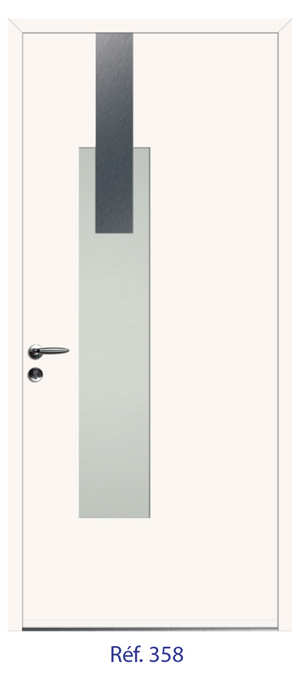 Porte d'entrée monobloc ALU ou PVC - gamme 5