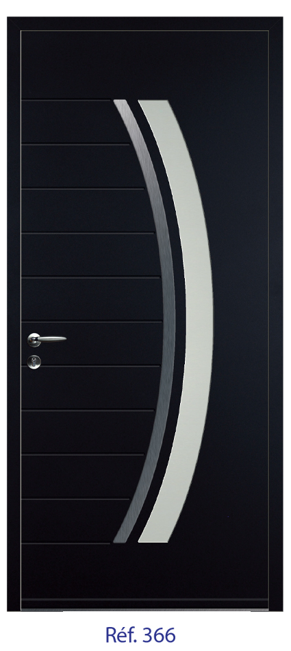 Porte d'entrée monobloc ALU ou PVC - gamme 5