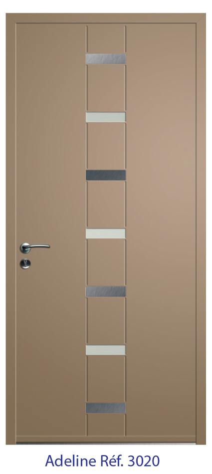 Porte d'entrée monobloc ALU ou PVC - gamme 5