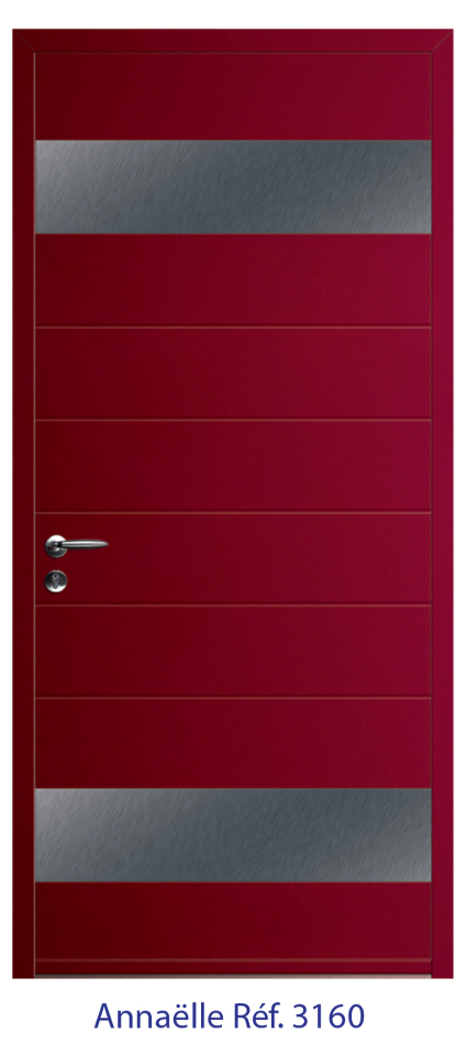 Porte d'entrée monobloc ALU ou PVC - gamme 5