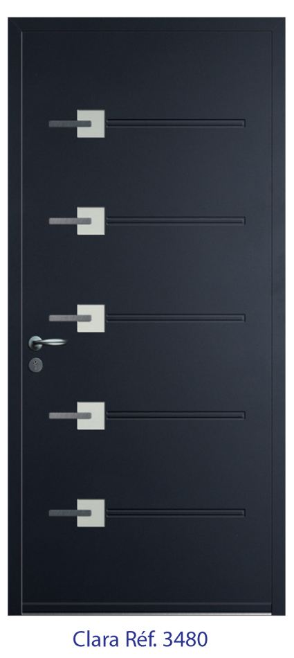 Porte d'entrée monobloc ALU ou PVC - gamme 5