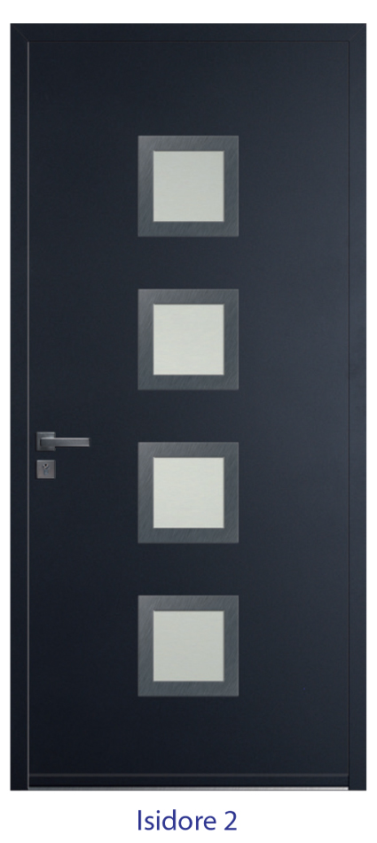 Porte d'entrée monobloc ALU ou PVC - gamme 5