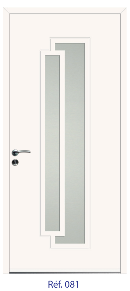 Porte d'entrée monobloc ALU ou PVC - gamme 6
