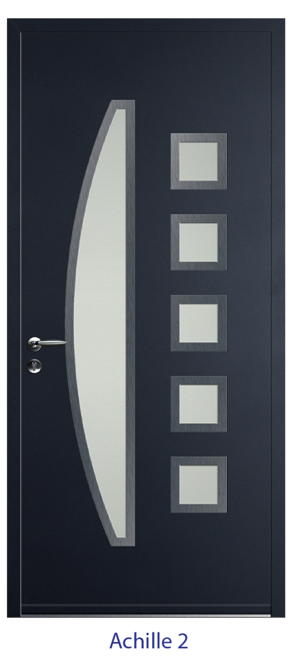 Porte d'entrée monobloc ALU ou PVC - gamme 6