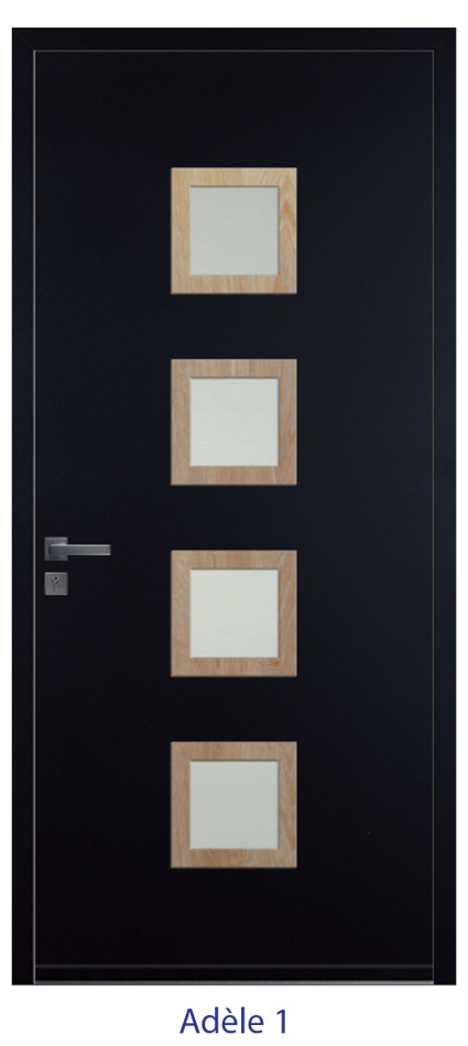 Porte d'entrée monobloc ALU ou PVC - gamme 6