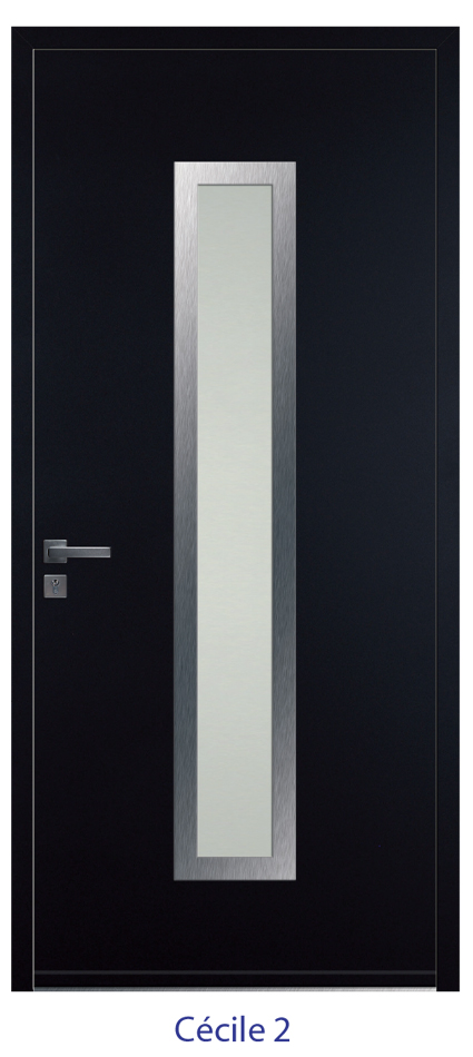 Porte d'entrée monobloc ALU ou PVC - gamme 6