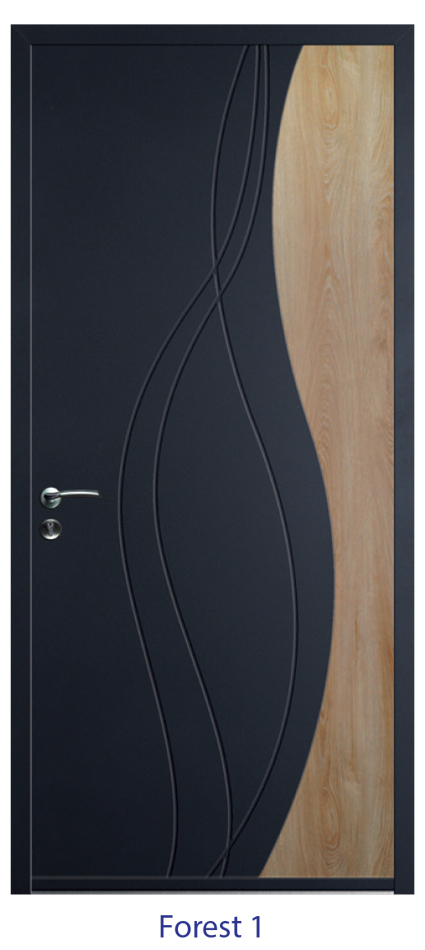 Porte d'entrée monobloc ALU ou PVC - gamme 6