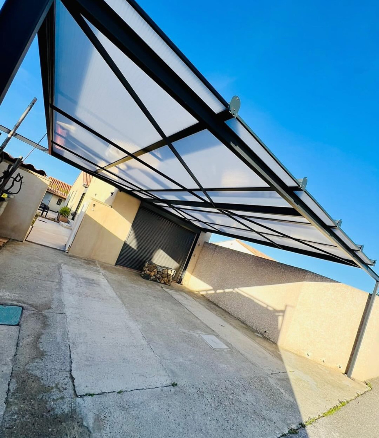 Carport - Toiture polycarbonate sur mesure