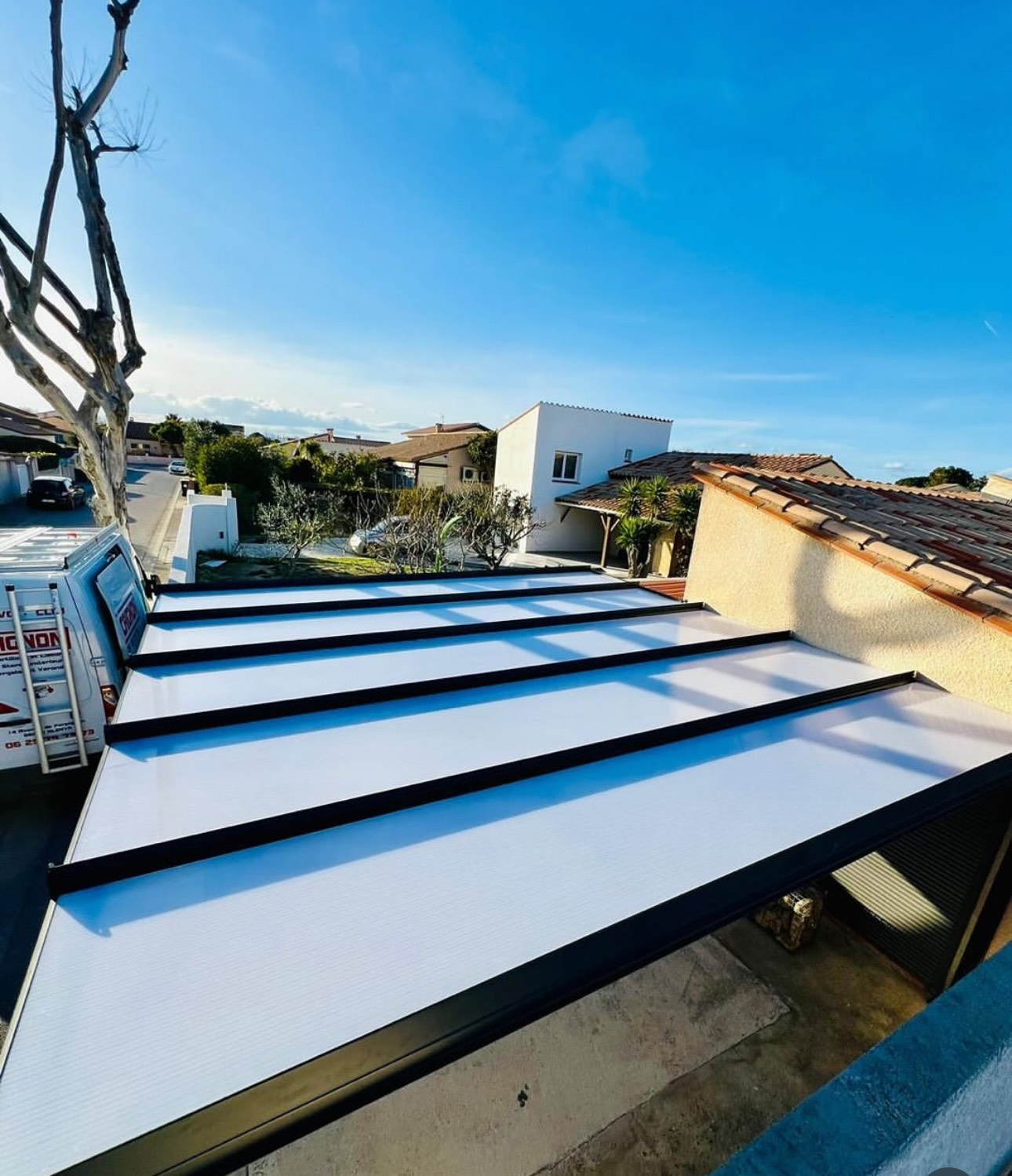 Carport - Toiture polycarbonate sur mesure